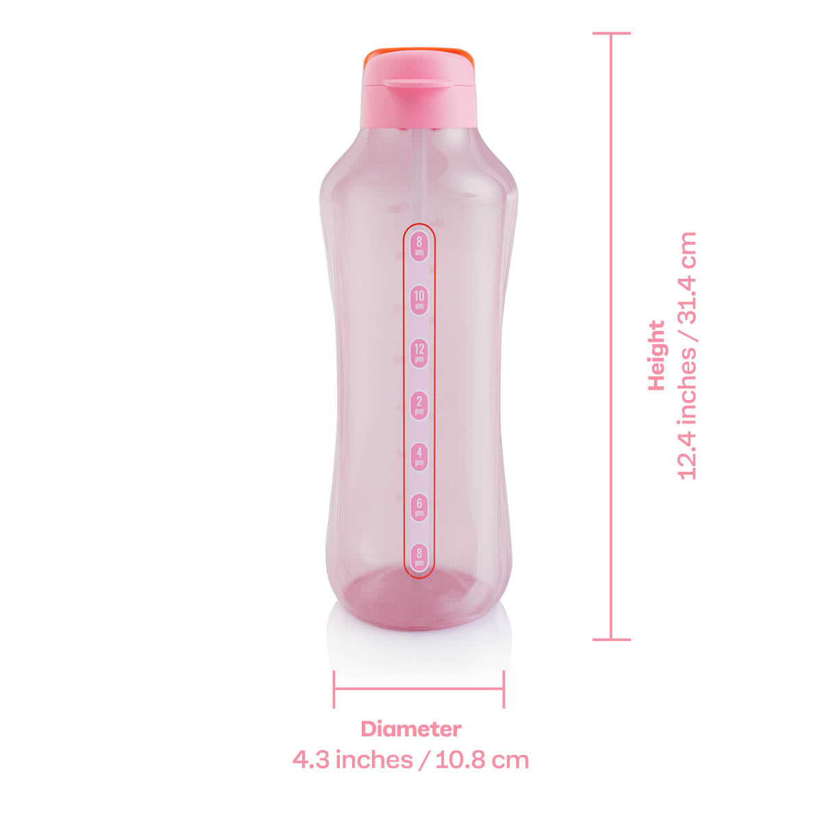 Tupperware? AquaVibe? Water Bottle | 67 oz./2 L (Pink) - Image 2